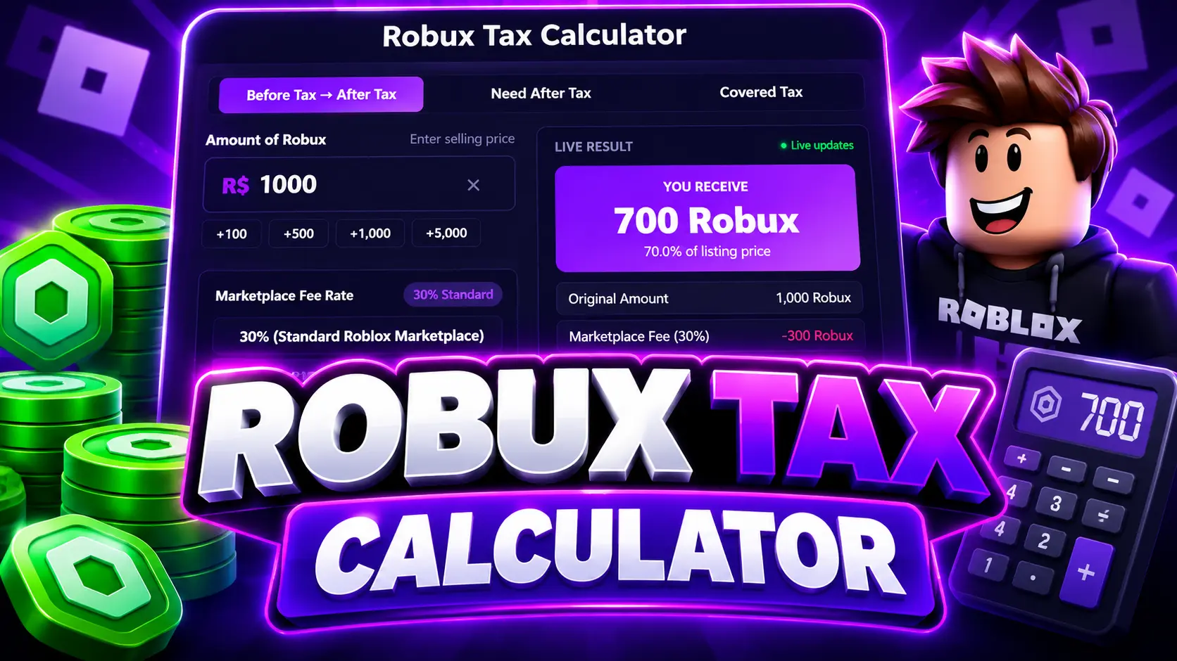 Robux Tax Calculator Guide